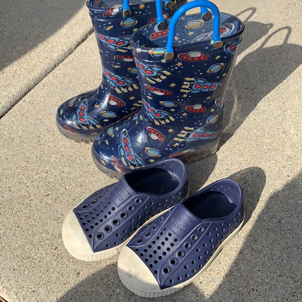 Natives and light up rain boots!